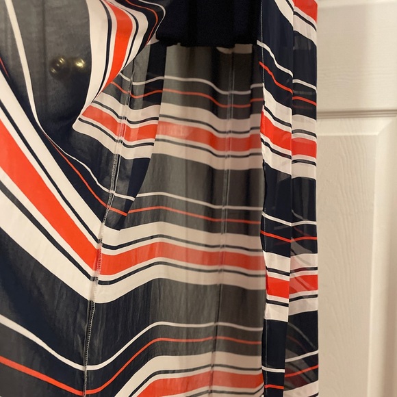 Orange, White & Blue Maxi Dress. Size Small. - Picture 6 of 11